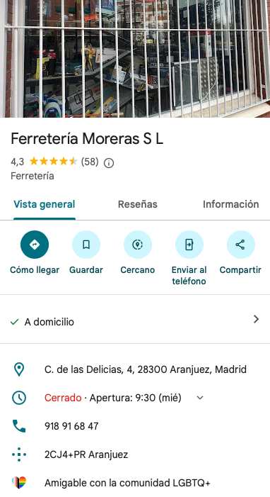 Más de 50 opiniones sobre la ferreteria de aranjuez